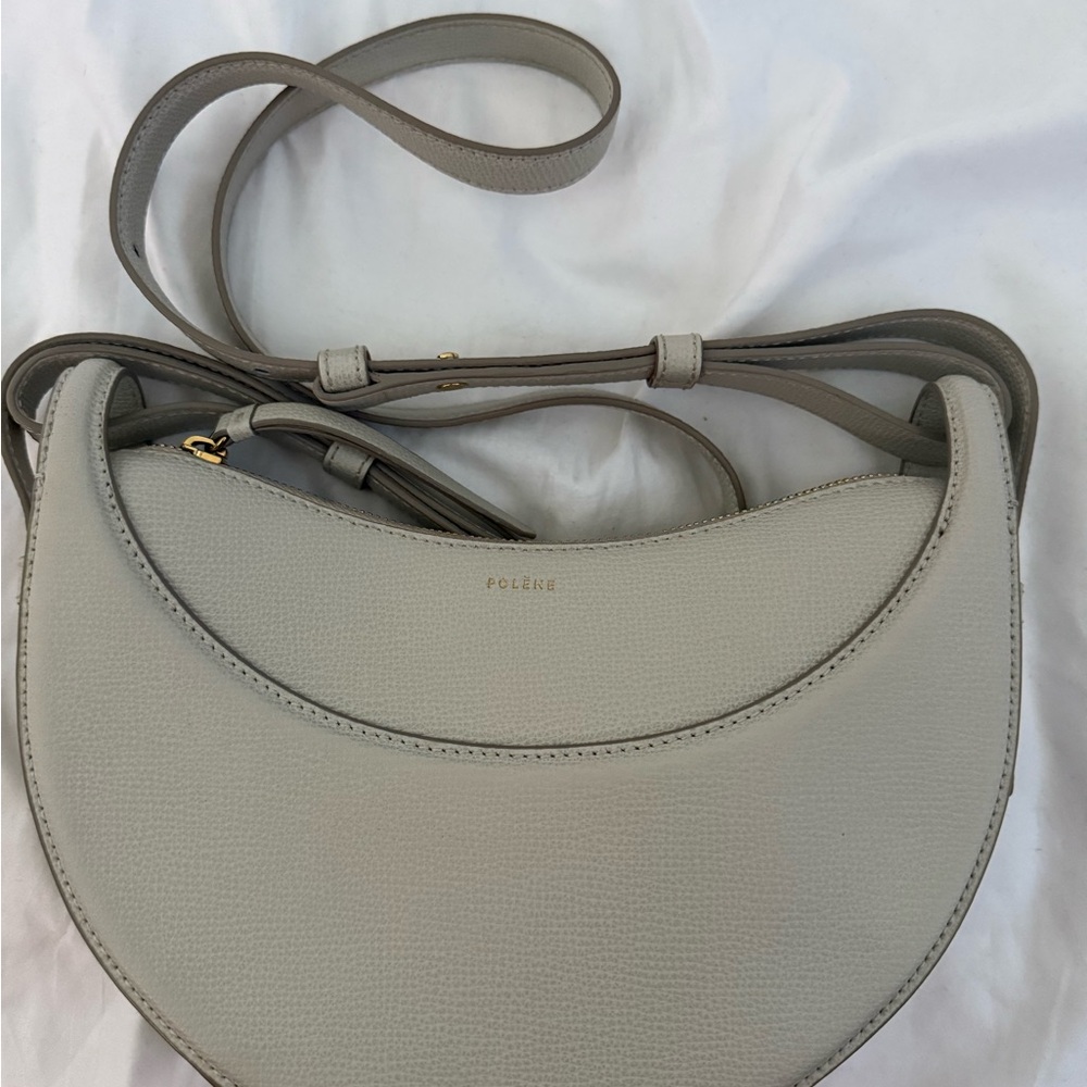 Polene numero dix crossbody bag. dust bags and adjustable strap